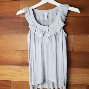 Anthropologie Sine grey sleeveless top size 0